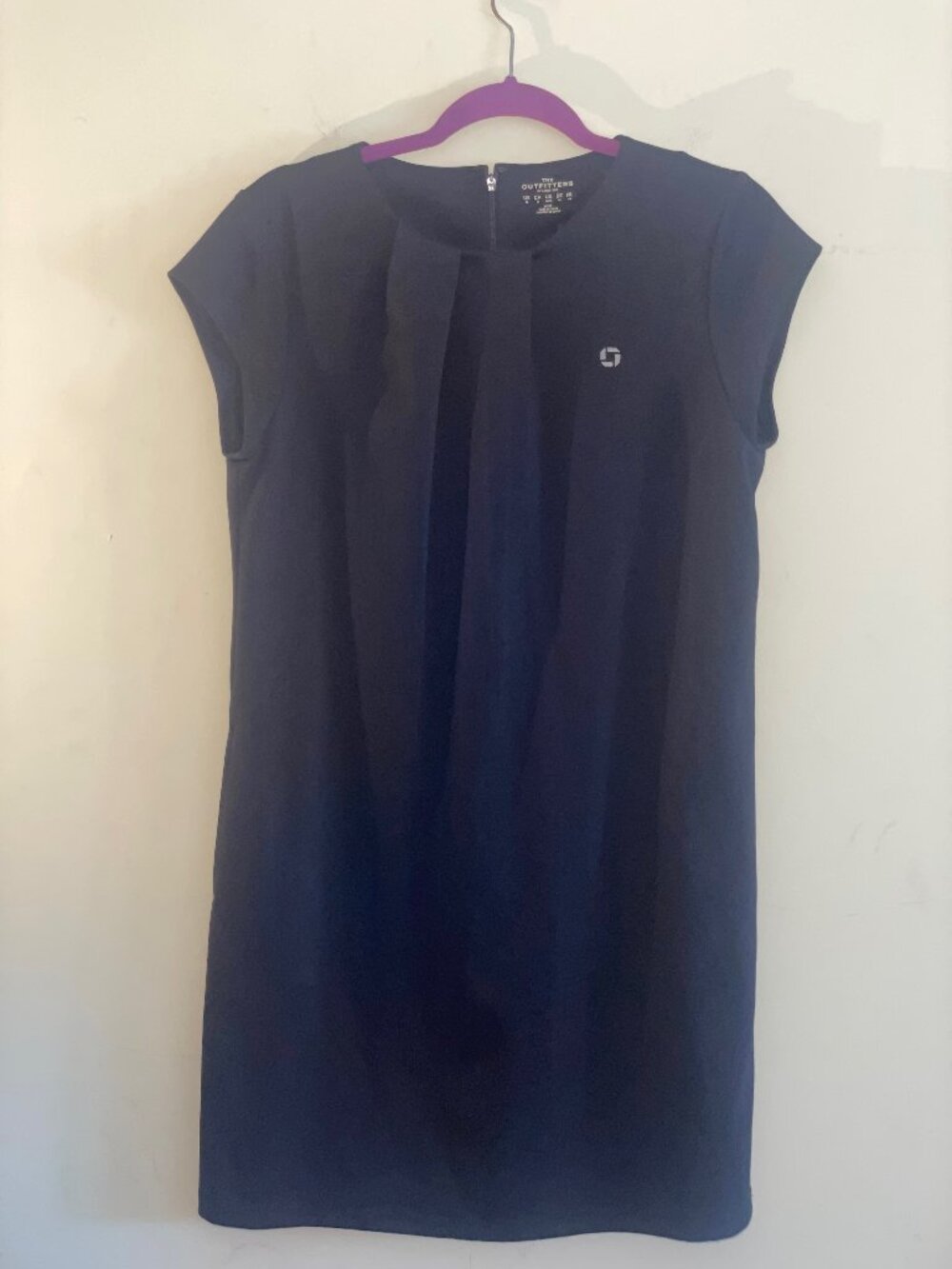 The Outfitters Lands’ End Petite 12 Black Stretch Shift Dress Pockets